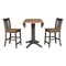 International Concepts Round 42 in W, 42 in L, 36.3 in H, Wood, Hickory/Washed Coal K45-42DPT-27B-S102-2 - alternate 10